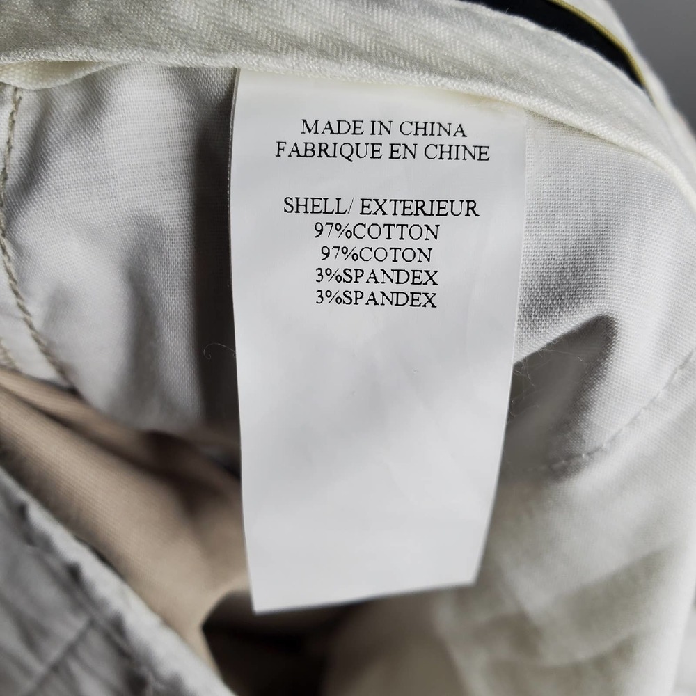 THEORY Cream Stone Tan Palmer Westside Bermuda Shorts Sz 4 - Picture 6 of 7